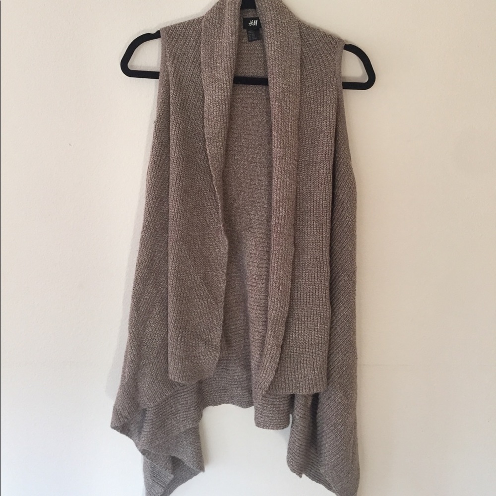 Knit vest cardigan